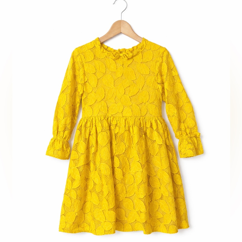 Genuine Kids Mustard Lace Dress. Size 4t. Great Condition.